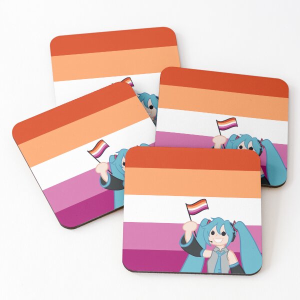 Item preview, Lesbian Flag Miku Hatsune designed and sold by Vee-s-World-111.