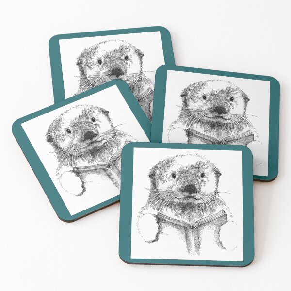 Item preview, Reading with Otters designed and sold by Artbyreets.