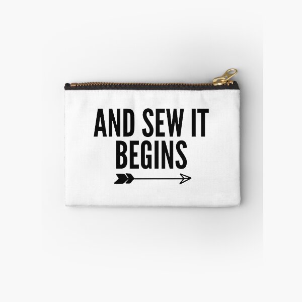 Item preview, And Sew it begins (Sewing Pun) designed and sold by Oreo2020 Creations.