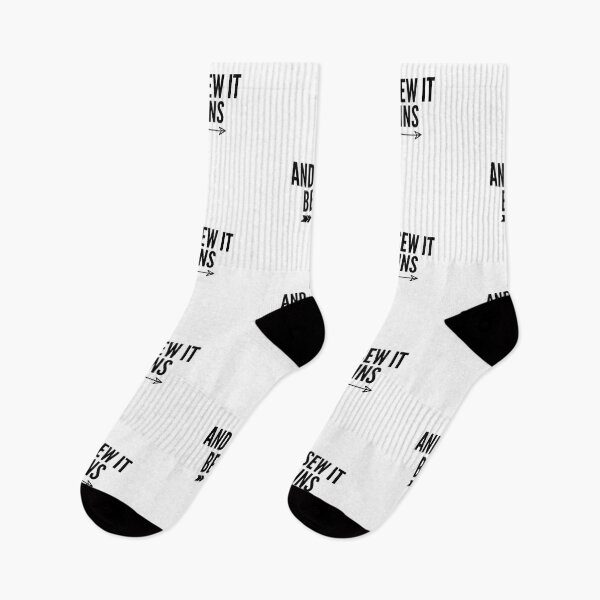 Item preview, And Sew it begins (Sewing Pun) designed and sold by Oreo2020 Creations.
