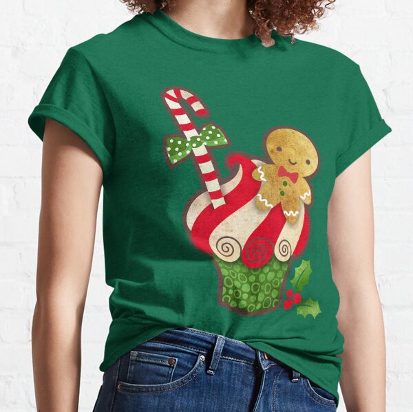 Christmas Cupcake Gingerbread Boy Classic T-Shirt