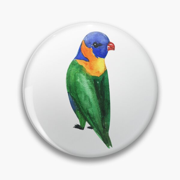 Item preview, Cute Australian Rainbow Lorikeet, Rainbow Lorikeet Watercolor, Colorful Native Australian Birds, Watercolor Rainbow Lorikeet Illustration designed and sold by Paintcorner.