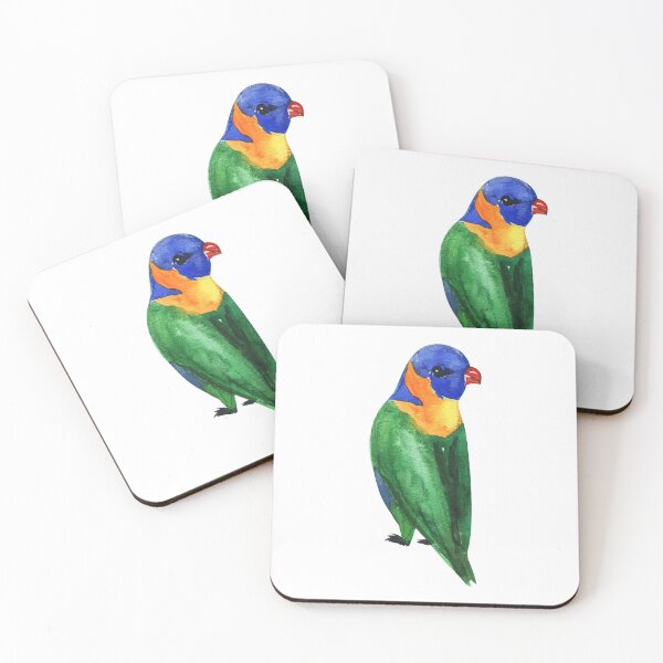 Item preview, Cute Australian Rainbow Lorikeet, Rainbow Lorikeet Watercolor, Colorful Native Australian Birds, Watercolor Rainbow Lorikeet Illustration designed and sold by Paintcorner.