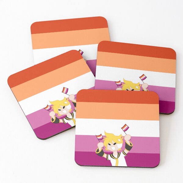Item preview, Lesbian Flag Len Kagamine designed and sold by Vee-s-World-111.
