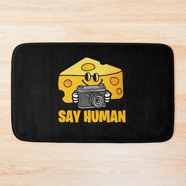 Item preview, Say Human Cute Photographer Cheese Pun designed and sold by retrippy.