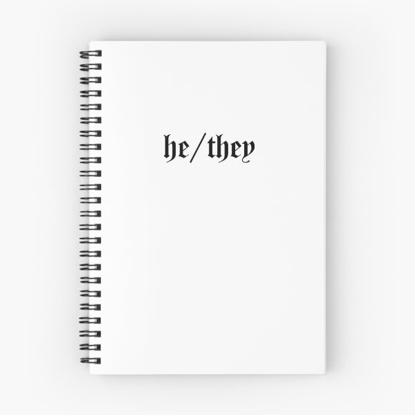 Item preview, he/they pronouns designed and sold by maggieleighzak.