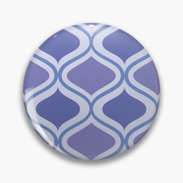Item preview, Mid century modern very peri and blue ogee pattern  designed and sold by Yasminepatterns .