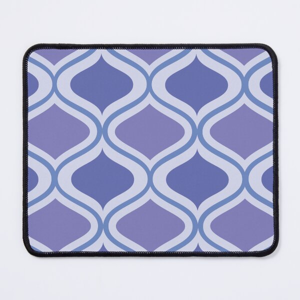 Item preview, Mid century modern very peri and blue ogee pattern  designed and sold by Yasminepatterns .