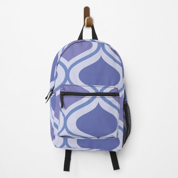 Item preview, Mid century modern very peri and blue ogee pattern designed and sold by Yasminepatterns .