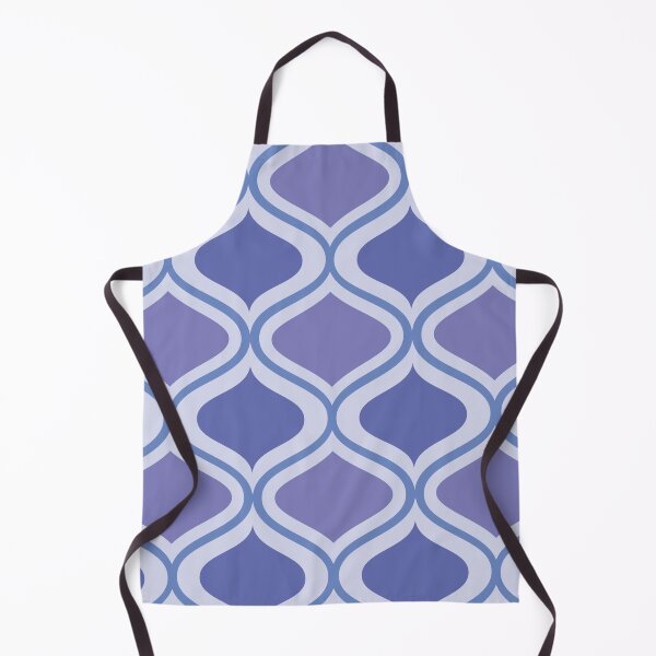 Item preview, Mid century modern very peri and blue ogee pattern  designed and sold by Yasminepatterns .