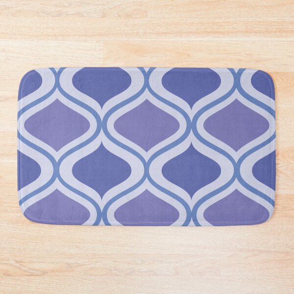 Item preview, Mid century modern very peri and blue ogee pattern  designed and sold by Yasminepatterns .