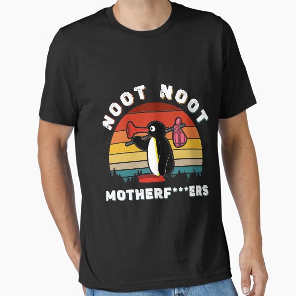 Vista previa del artículo con la obra «Noot Noot Pingu Camisa Noot Meme Regalo, Pingu Noot Noot Motherf», diseñado y vendido por AndreKemmerzell.