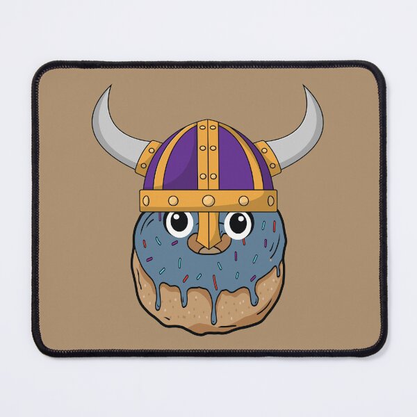 Item preview, Viking helmet fighting warrior donut designed and sold by Donutlovers.