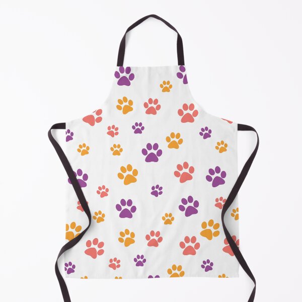 Item preview, Colorful Dog Paw Pattern Red Orange Purple designed and sold by DeliveryGeorge.