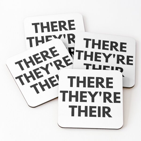 Item preview, There They're Their (Block Letters) designed and sold by ami.creations.
