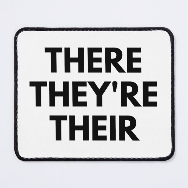 Item preview, There They're Their (Block Letters) designed and sold by ami.creations.