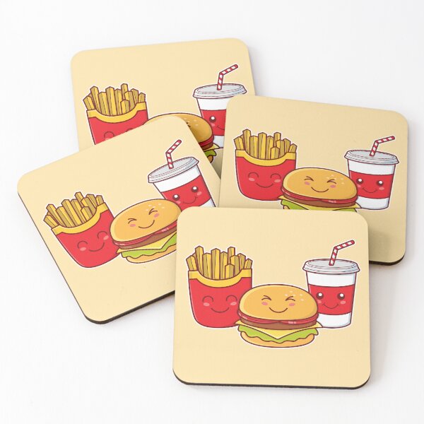 Item preview, Kawaii Burger and French Fries designed and sold by Hixon House.
