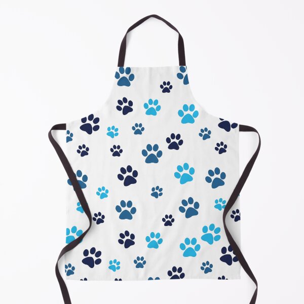 Item preview, COLORFUL DOG PAW PATTERNS IN SHADED OF BLUE designed and sold by DeliveryGeorge.