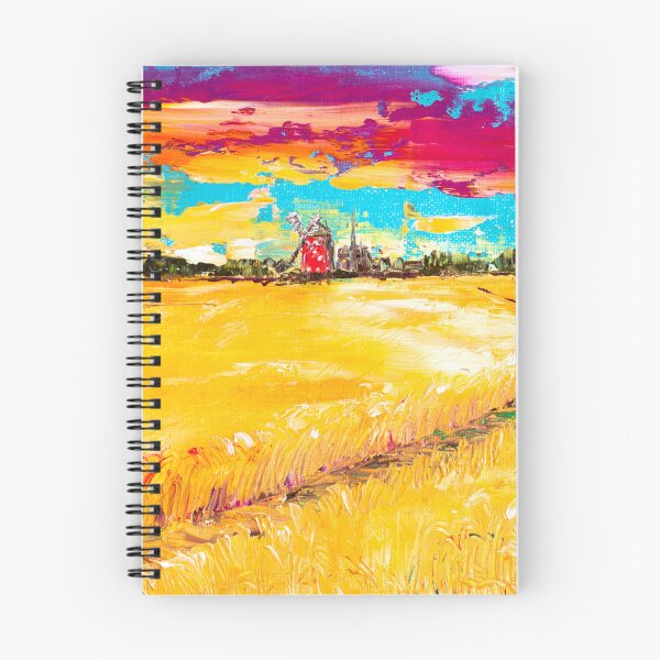 Item preview, Mill By The Field Under a Purple Sky  designed and sold by Natalia_Shchip.
