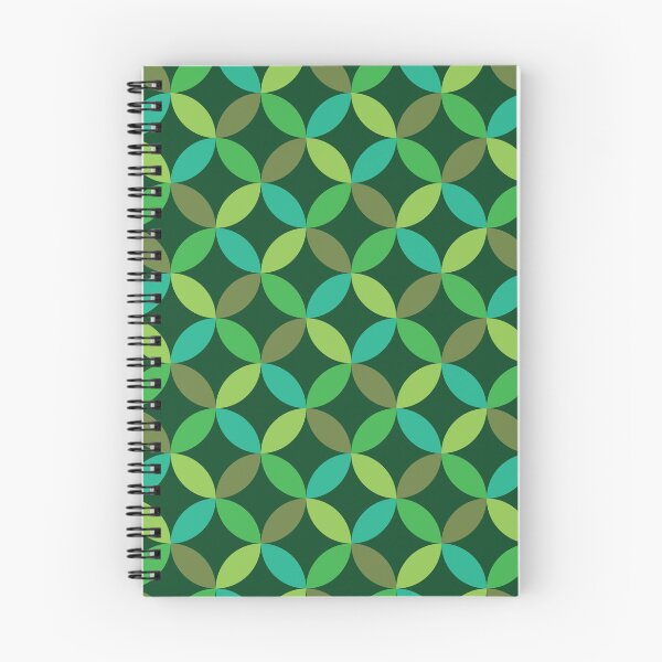 Item preview, Mid Century Modern Geometric green circles pattern designed and sold by Yasminepatterns .
