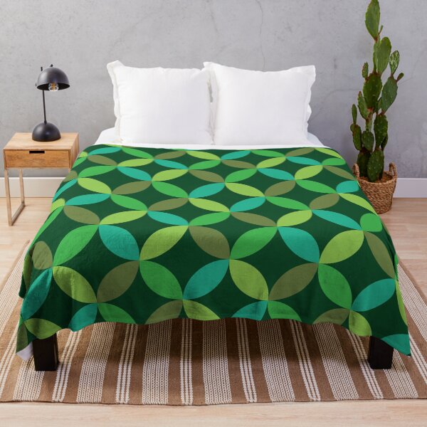 Item preview,  Mid Century Modern Geometric green circles pattern  designed and sold by Yasminepatterns .