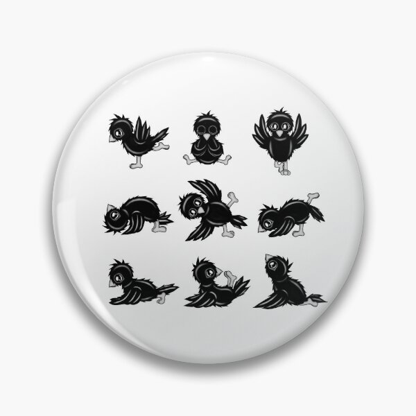 Item preview, cute crow yoga  designed and sold by Pezi-Creation.