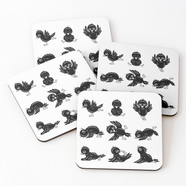 Item preview, cute crow yoga  designed and sold by Pezi-Creation.