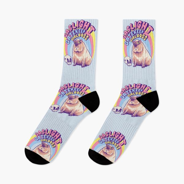 Item preview, Gaslight Gatekeep Girlboss - Cool Capybara Momcore | Karen Sunglasses | ok i pull up Got Drip physically thick mentally sick Pet Mat Bandana Baby Capy Yuzu Orange on head memes Christmas  designed and sold by Any Color Designs.