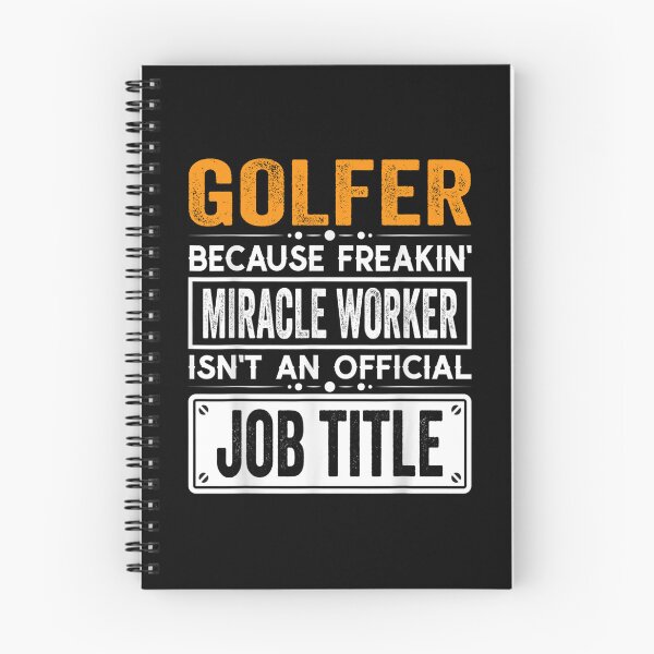 Item preview, golfer Because Freaking Miracle Worker Isn’t an Official Job Title, golfer Christmas Fathers Day shirt designed and sold by xlnv.
