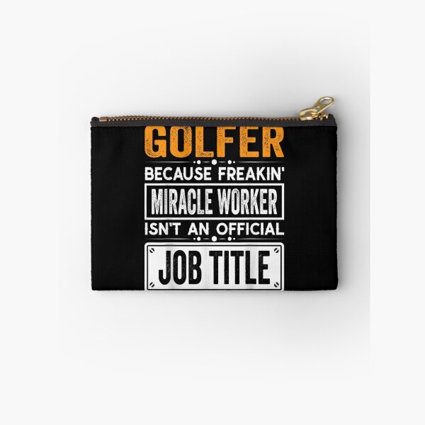 Item preview, golfer Because Freaking Miracle Worker Isn’t an Official Job Title, golfer Christmas Fathers Day shirt designed and sold by xlnv.