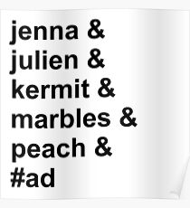 Jenna & Julien Family Poster