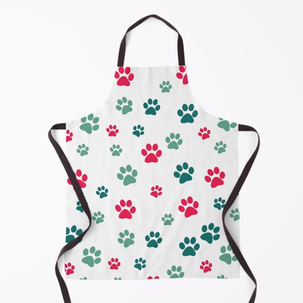 Item preview, RED AND GREEN DOG PAW PATTERNS designed and sold by DeliveryGeorge.