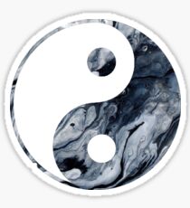 Yin Yang Marmor Sticker