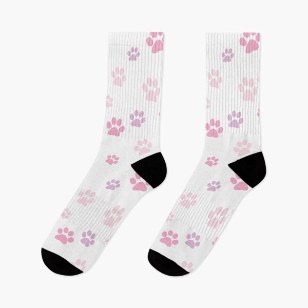 Item preview, Purple Pink Dog Paw Illustration Pattern designed and sold by DeliveryGeorge.