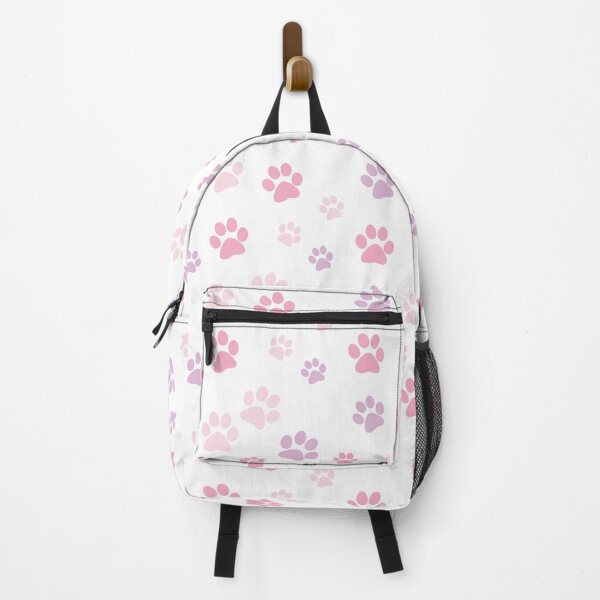 Item preview, Purple Pink Dog Paw Illustration Pattern designed and sold by DeliveryGeorge.