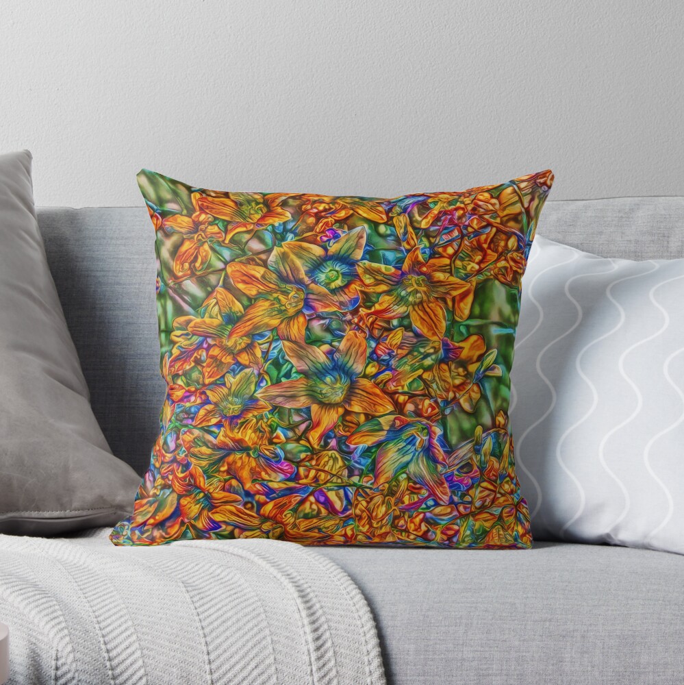 Flowers Throw Pillow