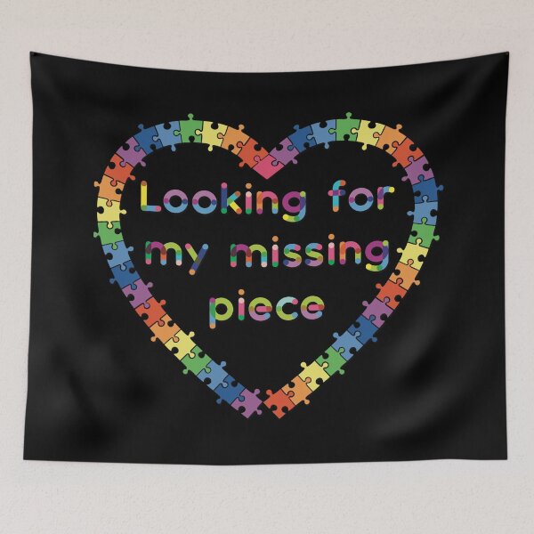 Item preview,  Looking for my missing piece rainbow pride puzzle heart designed and sold by MunsyArt.