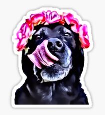 Gem's flower crown Sticker