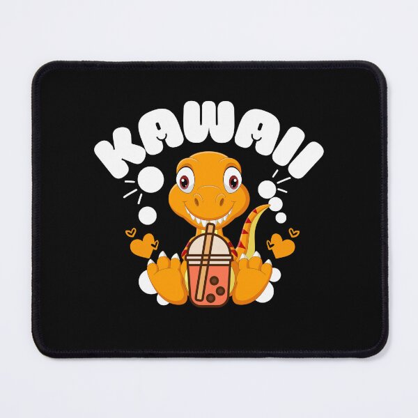 Item preview, Kawaii dino drinking boba designed and sold by FurioInc.