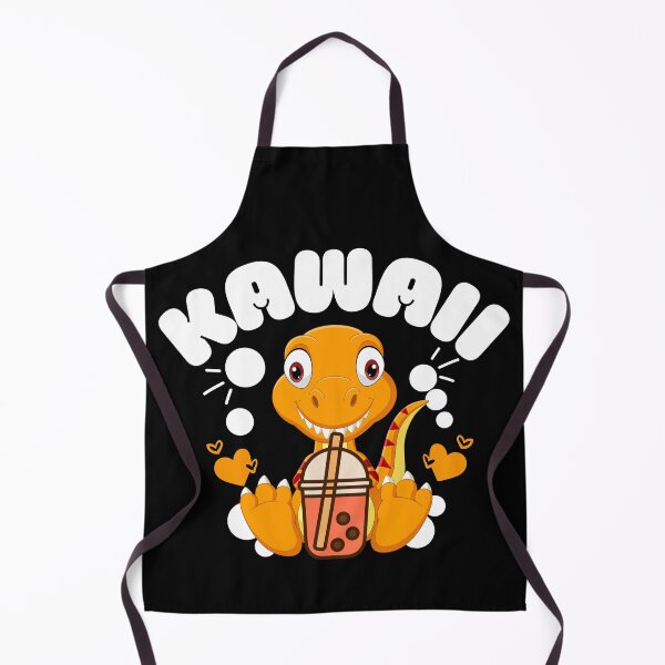 Item preview, Kawaii dino drinking boba designed and sold by FurioInc.