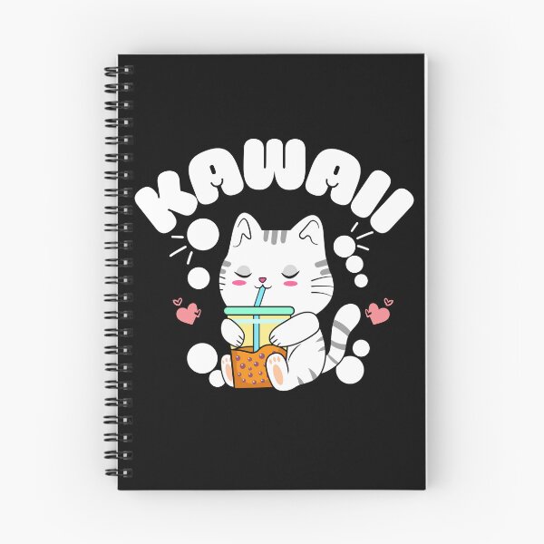 Item preview, Original kawaii cat drinking boba designed and sold by FurioInc.