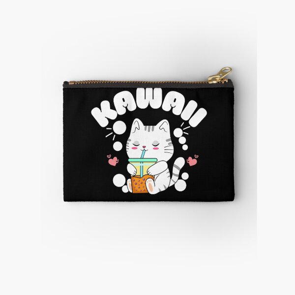 Item preview, Original kawaii cat drinking boba designed and sold by FurioInc.