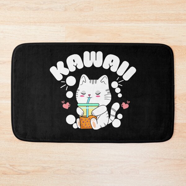 Item preview, Original kawaii cat drinking boba designed and sold by FurioInc.