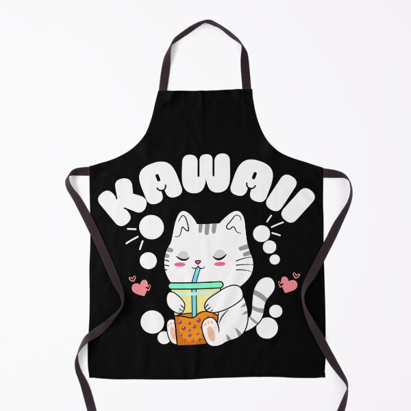 Item preview, Original kawaii cat drinking boba designed and sold by FurioInc.