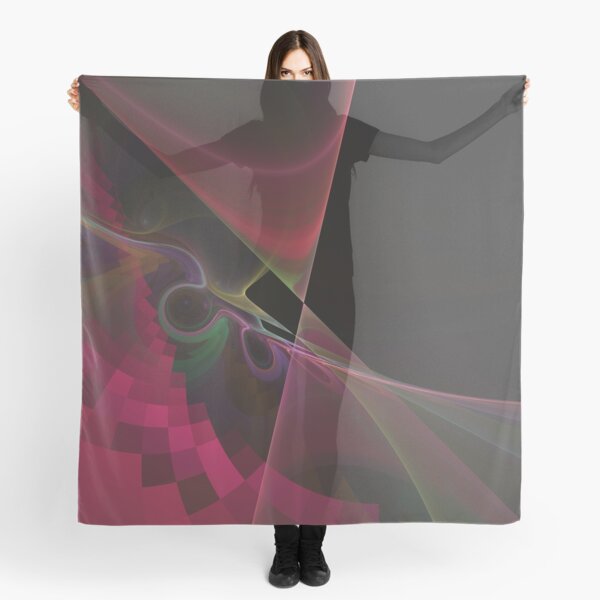 Reflections in a Marble | Fractal Art Scarf