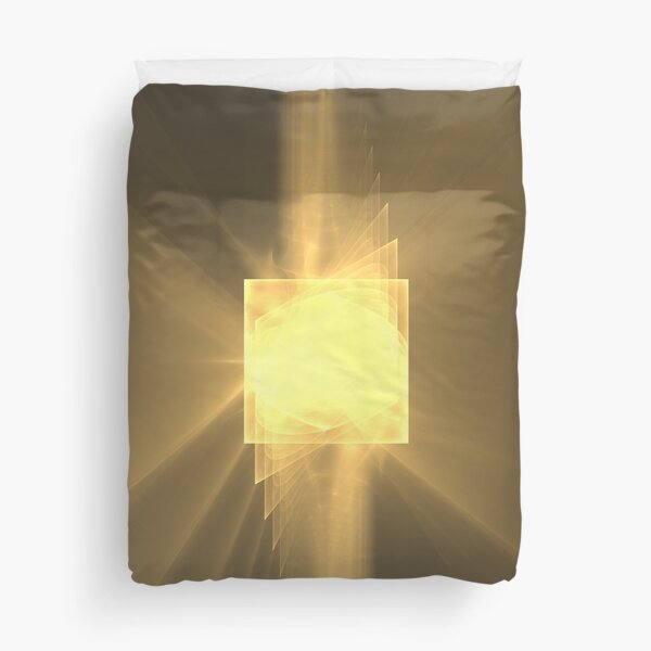 Three Twists Toward The Light | Fractal Art Duvet Cover