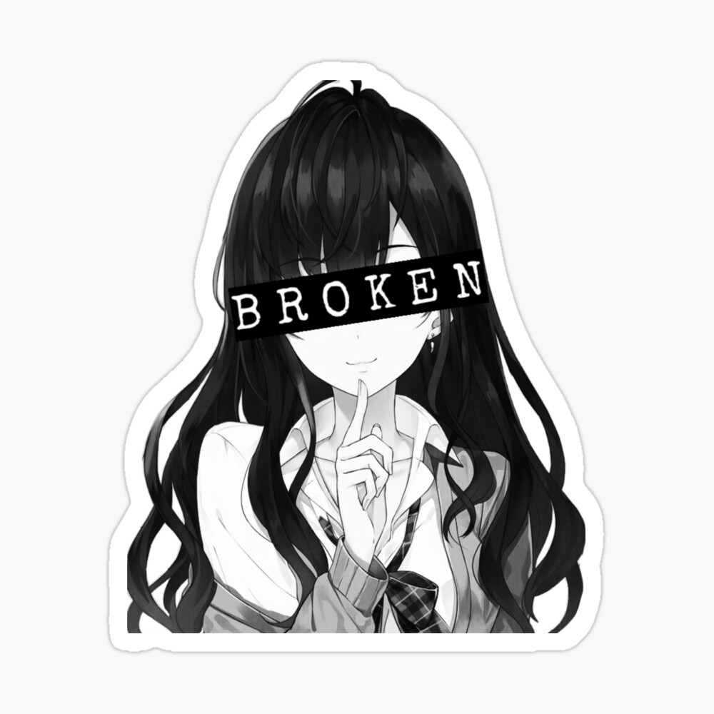Anime Sad Anime Girls Broken Hd Matte Finish Poster Paper Print - Animation  & Cartoons posters in India - Buy art, film, design, movie, music, nature  and educational paintings/wallpapers at Flipkart.com