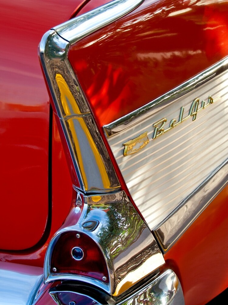 1957 Chevrolet Belair Taillight Emblem 0818c Iphone Case For Sale By