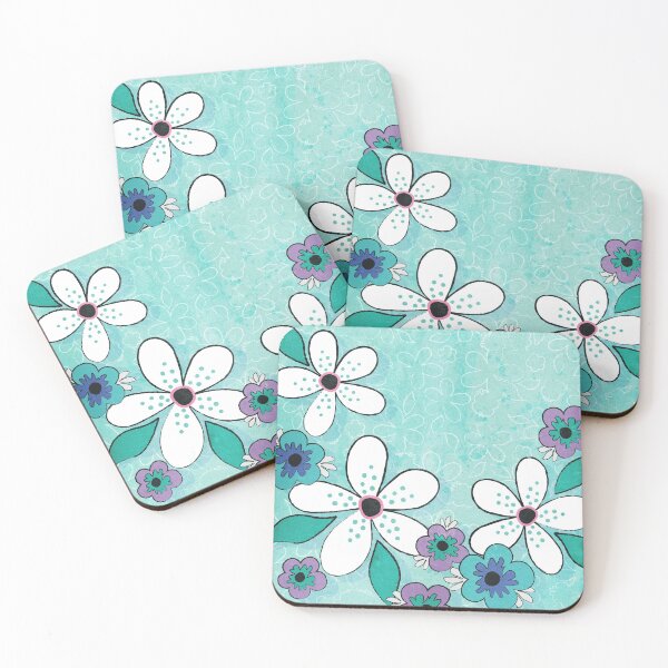 Item preview, Sweet Frangipani on Aqua Blue designed and sold by Daisy Beatrice.