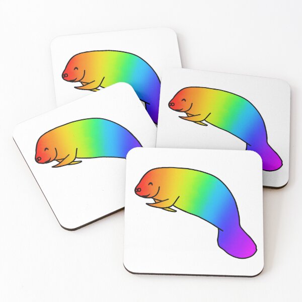Item preview, Rainbow Manatee designed and sold by Swoerle.